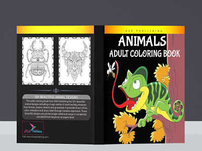 Animals Adult Coloring book adult book cover book cover children coloring book cover coloring book cover design graphic design illustration kindle direct publishing
