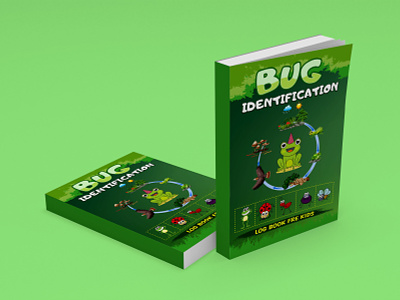 Bug Identification Log Book For Kids adult book cover book cover children coloring book cover coloring book cover design graphic design kindle direct publishing