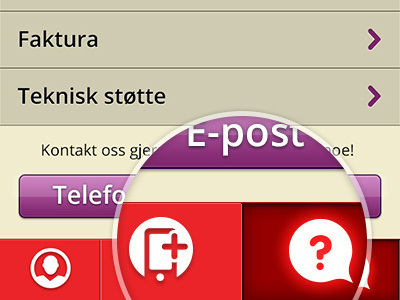 FAQ / Contact button icon ios iphone list mobile nav navigation tabs ui