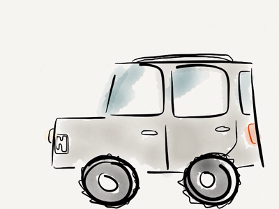 Hardly a Jeep drawing fiftythree icon ink jeep paper app pen suv watercolor