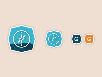 Geocaching – secondary logos compass geocaching icon identity logo neutra display