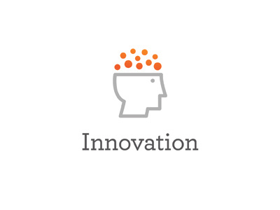 Innovation archer bubbles creative icon innovation innovative logo