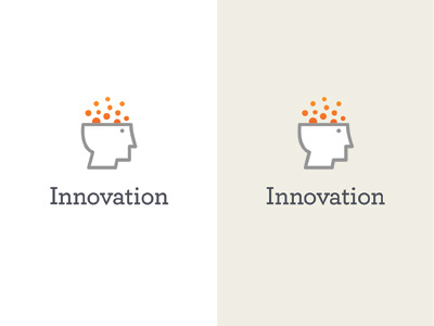Innovation logo bubbles creativity face icon innovation innovators logo