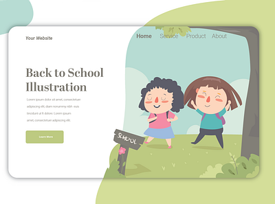 Back to School Ilustration design flat graphic design icon illustration logo ui ux web website