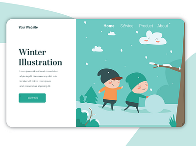 winter Ilustration branding design flat graphic design icon illustration minimal ui ux vector web