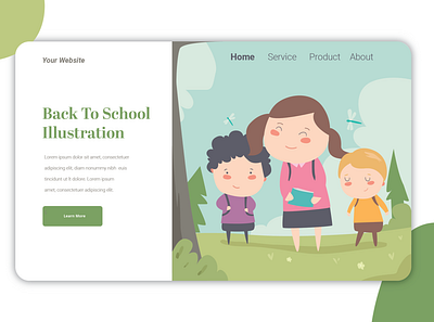 Back to School Ilustration branding design flat graphic design illustration logo minimal ui ux vector