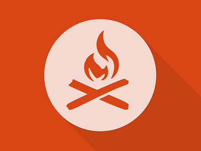 Bonfire art branding design illustration logo vector