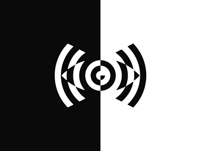 Audio Realviews Branding audio black blog branding design eye eye logo illustration logo review sound vector wave