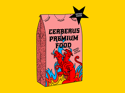 cerberus food design doodle freelance designer illustration illustration art illustration design typogaphy vector illustration