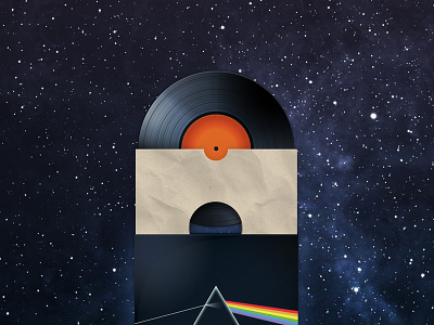 Vinyl icon illustration music record sleeve vinyl