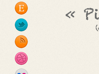 Adding services to SoopSee dribbble etsy flickr icon navigation rss service social soopsee twitter