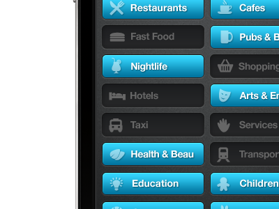 Filters iphone button toggle icon