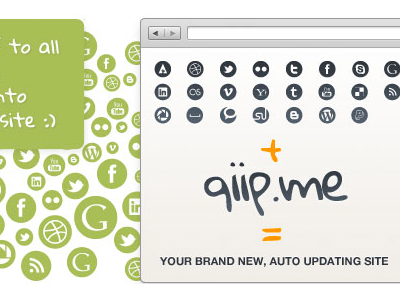 qiip.me home page browser landing page qiip signup signup page