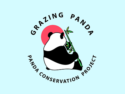 Grazing Panda - Panda Conservation Project