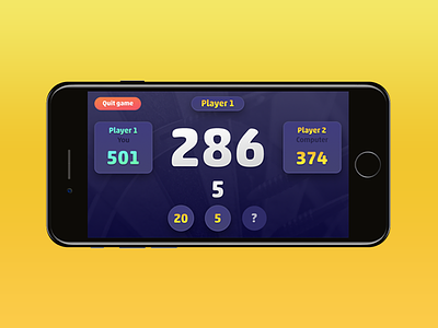 Darts game app interface android app darts game gamedesign ios score ui