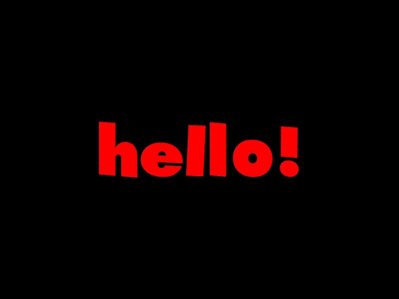 Hello colors design minimal typography