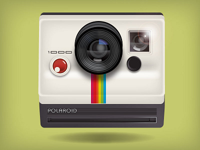 Polaroid Vector App Icon app button camera flash icon instagram lens photo photography polaroid snapshot vector