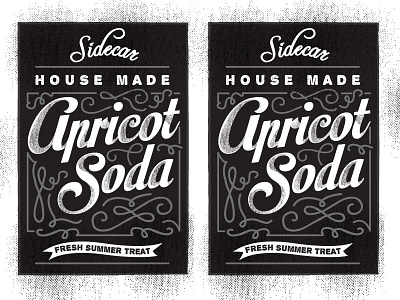 Sidecar Apricot Soda Labels 2-Up