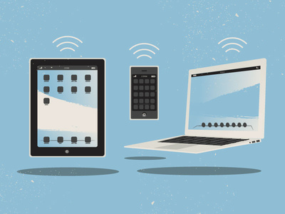Digital Devices for Corporate Poster