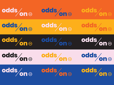 Odds On VC Color Palette brand identity branding collateral color hoodzpah logo logo system messaging naming social media typography website