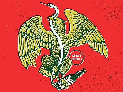 Class Of 47 Cinco de Mayo Eagle beer cinco de mayo eagle illustration ink mexico pen retro sharpie snake vintage