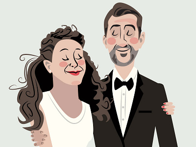 Dan And Myrite Wedding Illustration