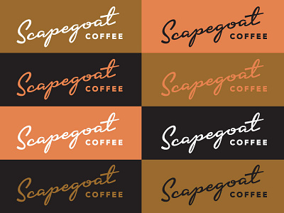 Scapegoat Coffee Logo Concept 1 50s brand branding coffee logo retro script typography vintage