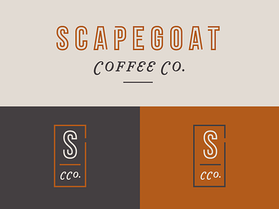 Scapegoat Logo Concept 2 brand branding classic coffee logo minimal modern