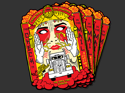 Big Trouble In Little China Sticker For Slap Stick