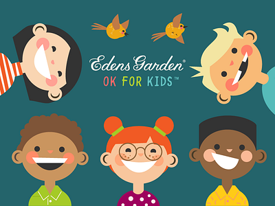 Illustrations for Edens Garden Ok For Kids Essential Oil Brand