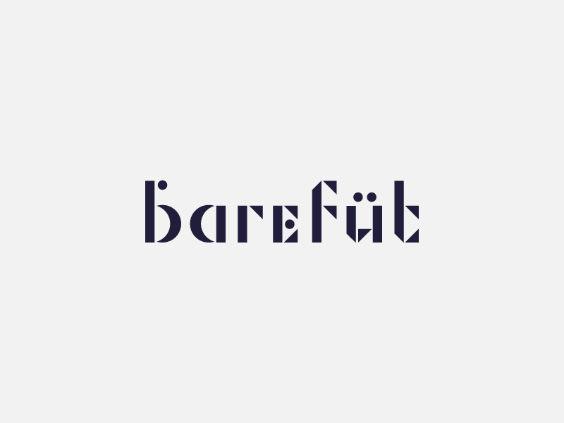 Barefut logo concept after more refining