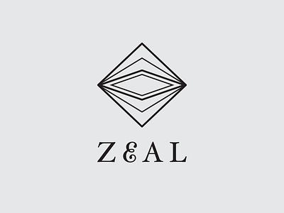Zeal logo design concept branding emblem geometric identity logo modern serif timeless word mark