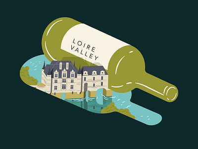 Wine Feature Loire Valley - Illustration for Saute Magazine