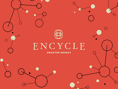 Encycle Illustration - Optimized Network abstract dots energy molecule network science tech