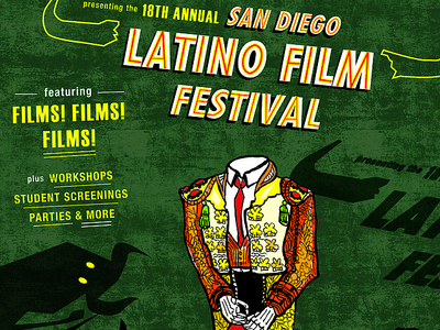 San Diego Film Fest Poster detail film illustration latino poster skeleton torero