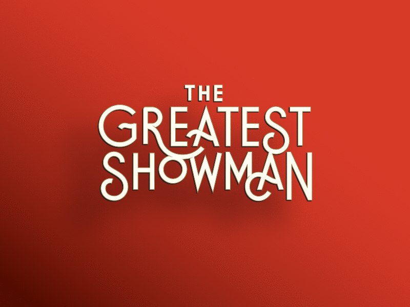 Greatest Showman Movie Logo Concept branding custom flourish font lettering logo movie retro swash wordmark