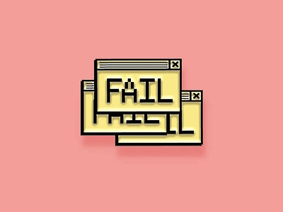 "Pinned" Facebook Sticker: Fail browser enamel pin facebook fail finder sticker ui