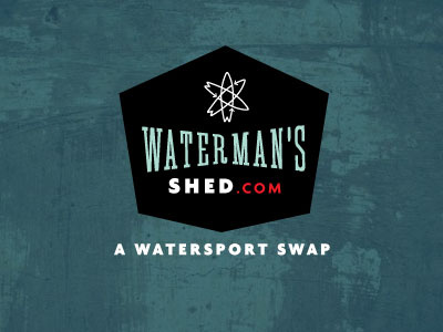 Watermans Shed Logo Concept 1 logo shield surf vector