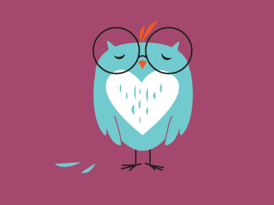 Owl Vector Illustration animal bird cartoon character fowl glasses illustration owl vector