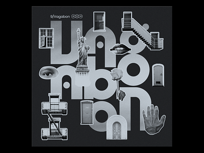 10x19 Vagabon Album Art album album art collage custom type lettering music vagabon