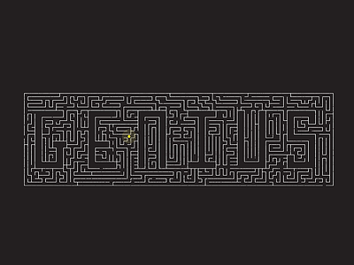 G E N I U S genius hackathon maze typography