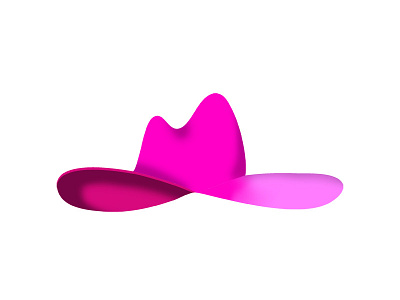 yeehaw 3d cowboy cowgirl hat hot pink icon illustration joanne lady gaga pink southern texas western