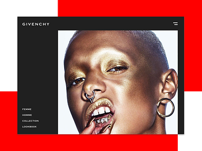 Givenchy online shop redesign fashion givenchy online shop redesign web website
