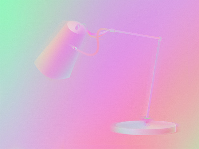 Desk Lamp colorful desk lamp illustration shade vaporwave