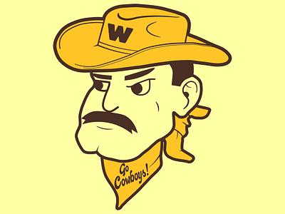 Wyoming Cowboys Logo Redesign cowboys design illustration logo vector wyoming