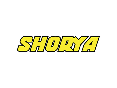 SHORYA branding design lettering logo type typography