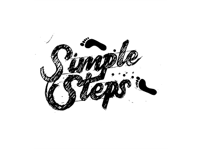 Simple Steps design graphic design illustration lettering logo type typography