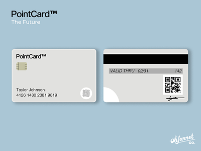 PointCard The Future banking branding card cards credit credit card design finance fintech future graphic design logo pointcard product technology type typography ui ux vector