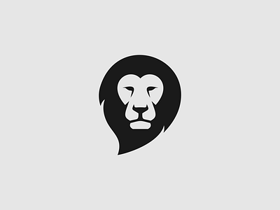 Lion Logo branding design flat illustration logo minimal vector