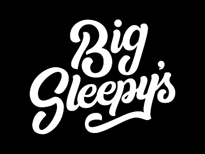 Big Sleepy's Logo identity lettering logo mark typography